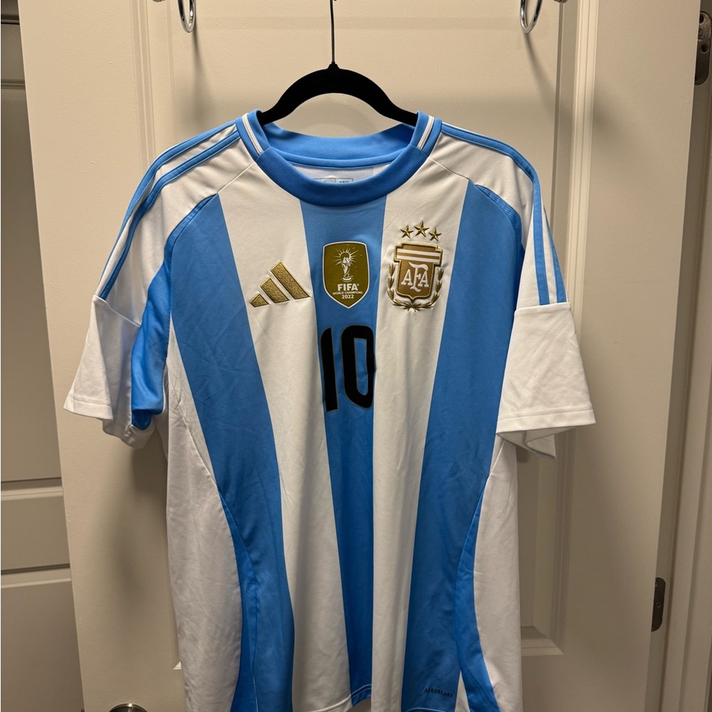Adidas 2024/2025 Argentina Official Soccer Jersey - Messi #10 - Size XL